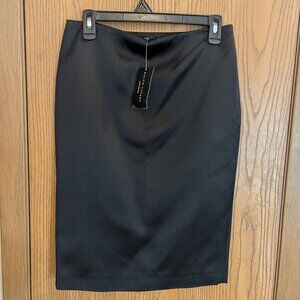 NWT Ralph Lauren Black Label Discontinued Silk Lined Black Knee Length Skirt-6